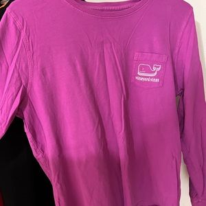 Purple womens vineyard vines long sleeve tee